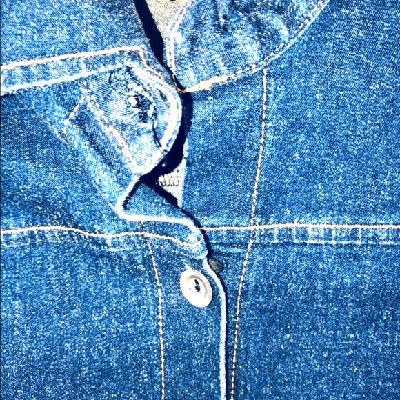 Chesley Women's Denim Dress Front Button Size M - Picture 5 of 8